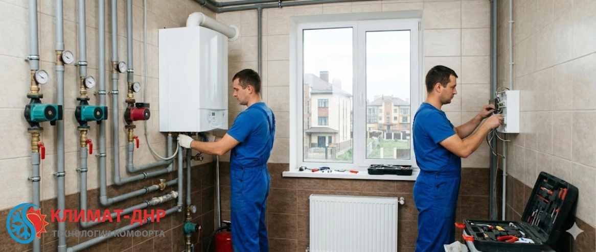 Установка котлов отопления