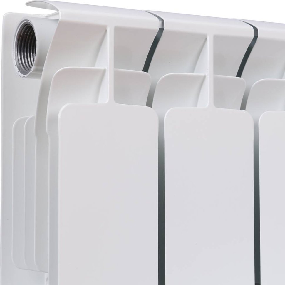 Биметаллический радиатор отопления Rifar Base 200 боковое подключение 14 секций белый RAL 9016 в ДНР