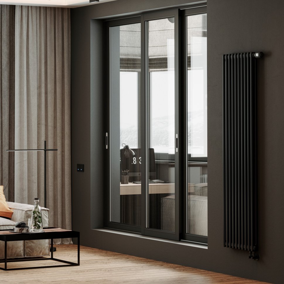 Дизайн-радиатор Royal Thermo Insignia VC2180 14 секций RAL9005m в ДНР