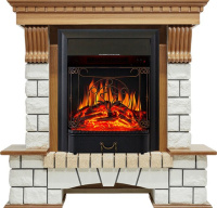 Каминокомплект Royal Flame Pierre Luxe с очагом Majestic FX Black в ДНР