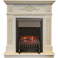 Каминокомплект RealFlame Lilian STD/EUG WT с очагом Fobos Lux Black S в ДНР