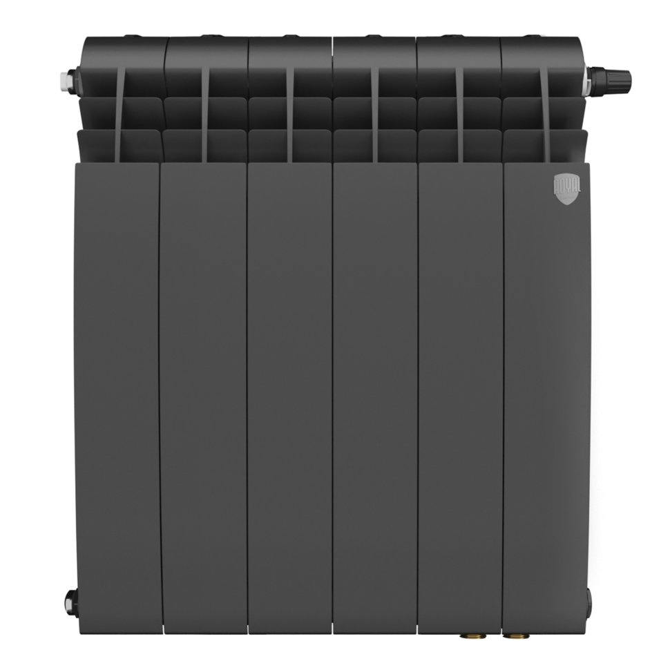 Биметаллический радиатор отопления Royal Thermo BiLiner 500 Noir Sable VR80 6 секций в ДНР