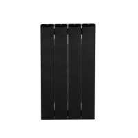 Биметаллический радиатор отопления Rifar Supremo Ventil SVR 350 4 секции нижнее правое подключение антрацит в ДНР