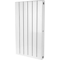 Биметаллический радиатор отопления Rifar Supremo 800 боковое подключение 6 секций белый RAL 9016 в ДНР