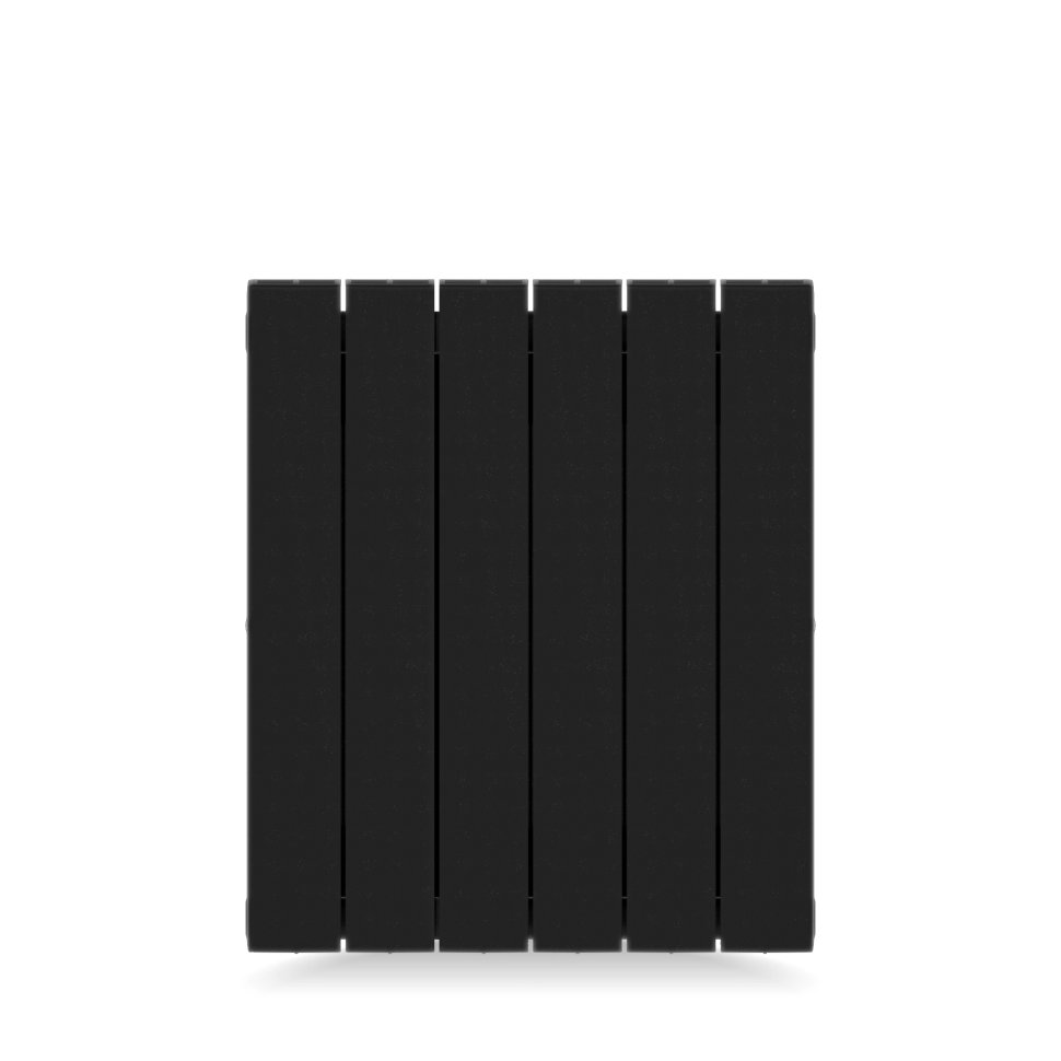 Биметаллический радиатор отопления Rifar Supremo 350 боковое подключение 6 секций антрацит в ДНР