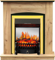 Каминокомплект Royal Flame Barcelona Дуб табачный c очагом Fobos FX M Brass в ДНР