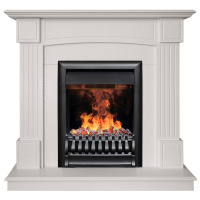 Электрокамин RealFlame Andrea WT фактурный белый с очагом 3D Oregan Электрокамин RealFlame Andrea WT фактурный белый с очагом 3D Oregan