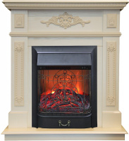Каминокомплект RealFlame Lilian STD/EUG WT с очагом Majestic Lux Black S в ДНР