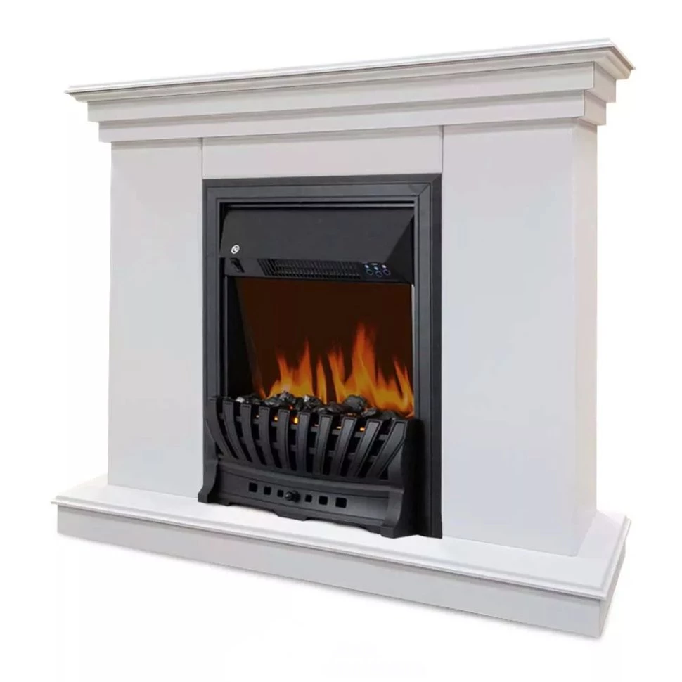 Каминокомплект Хорошие Камины Марс с очагом Royal Flame Aspen Black белый в ДНР