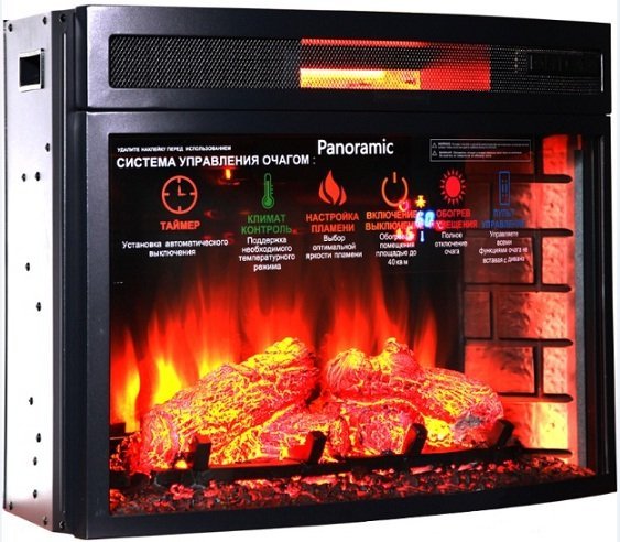Каминокомплект Interflame Экстер сланец махагон под очаг Panoramic 06 25 LED FX QZ в ДНР