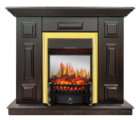Каминокомплект Хорошие Камины Юпитер с очагом Royal Flame Fobos FX M Brass венге в ДНР