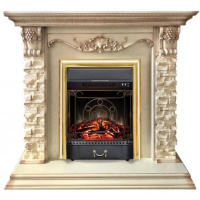 Каминокомплект RealFlame Patricia WT с очагом Majestic Lux Brass S в ДНР