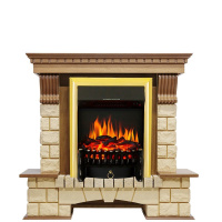 Каминокомплект Royal Flame Pierre Luxe шампань с очагом Fobos FX Brass в ДНР