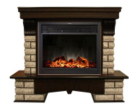 Каминокомплект RealFlame Country Rock 26 с очагом MoonBlaze LUX Black/Brass в ДНР
