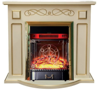Каминокомплект Interflame Аспен бежевый патина с очагом Majestic FX M Brass в ДНР