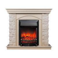 Электрокамин RealFlame Elford WT белый дуб с очагом Fobos Lux Black Электрокамин RealFlame Elford WT белый дуб с очагом Fobos Lux Black