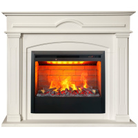 Электрокамин RealFlame Mirra 26 WT пастельно-белый с очагом 3D Helios 26 Электрокамин RealFlame Mirra 26 WT пастельно-белый с очагом 3D Helios 26