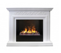 Каминокомплект RealFlame Leticia 26 WT-P511 с очагом 3D Cassette 630/Black вставка в ДНР