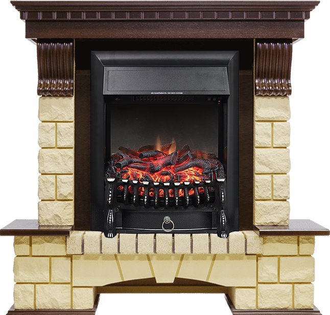 Каминокомплект Royal Flame Pierre Luxe шампань с очагом Fobos FX Black в ДНР