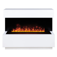Электрокамин RealFlame Modern CST1000 WT белый с очагом 3D Cassette 1000 Black Panel Электрокамин RealFlame Modern CST1000 WT белый с очагом 3D Cassette 1000 Black Panel