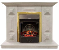 Каминокомплект Хорошие Камины Юпитер с очагом RealFlame Majestic Lux BR S цемент в ДНР