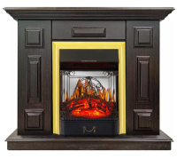 Каминокомплект Хорошие Камины Юпитер с очагом Royal Flame Majestic FX M Brass венге в ДНР