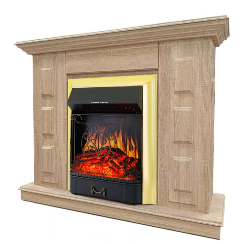 Каминокомплект Хорошие Камины Юпитер с очагом Royal Flame Majestic FX Brass сосна в ДНР