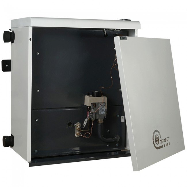 Парапетный газовый котел Гефест КСГ-16С с трубой в ДНР