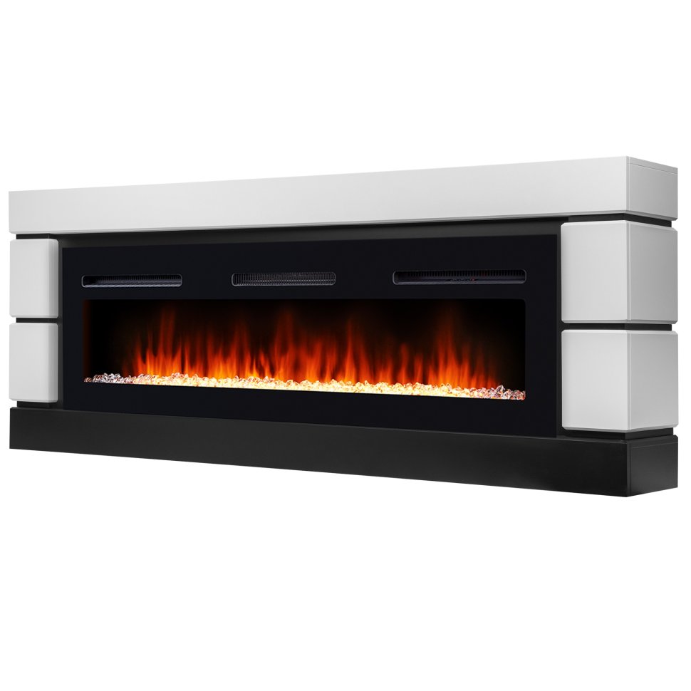 Каминокомплект Firelight Moderno Long с очагом Electrolux Infinity EFP/P-1600ULS белый в ДНР