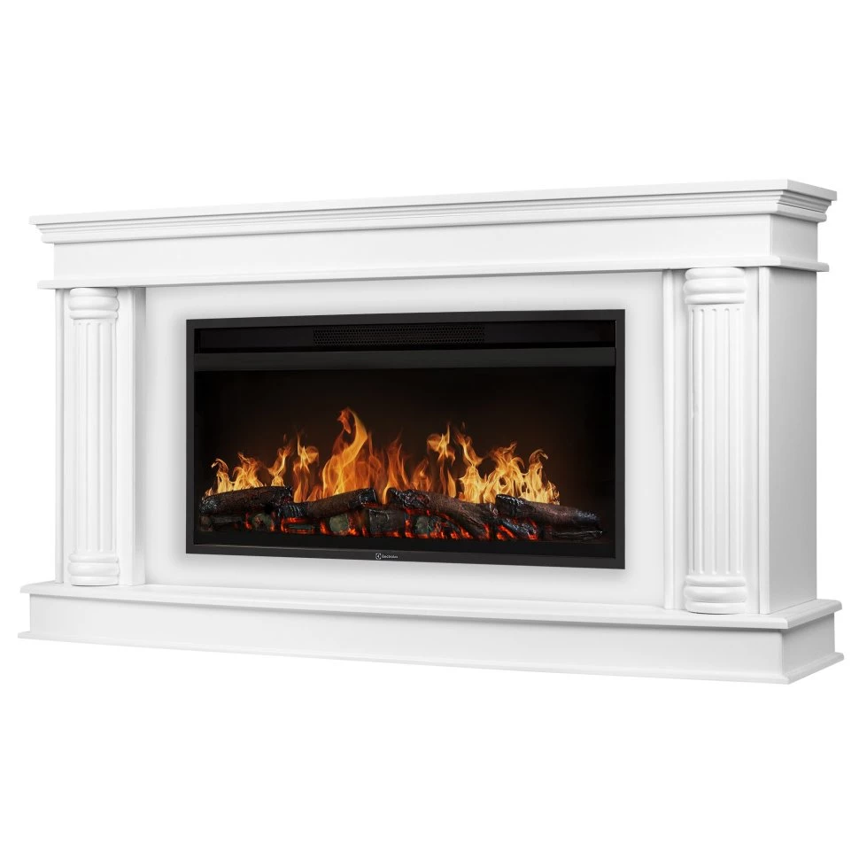 Каминокомплект Firelight Olympia 42/40/36 + очаг Electrolux EFP/P-4220LS белый в ДНР