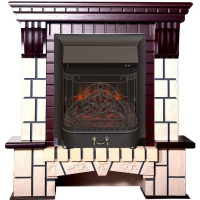 Каминокомплект Interflame Экстер М махагон с очагом Majestic FX M Black в ДНР