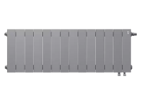 Биметаллический радиатор отопления Royal Thermo PianoForte 300 14 секций Silver Satin VDR