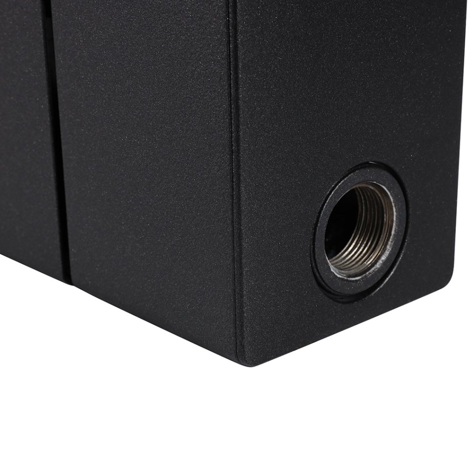 Биметаллический радиатор отопления Rifar Supremo 350 боковое подключение 8 секций антрацит в ДНР