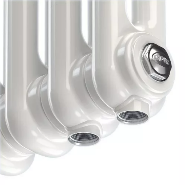 Стальной трубчатый радиатор Rifar Tubog Medical 2200/9 нижнее подключение D1 белый RAL 9016 в ДНР