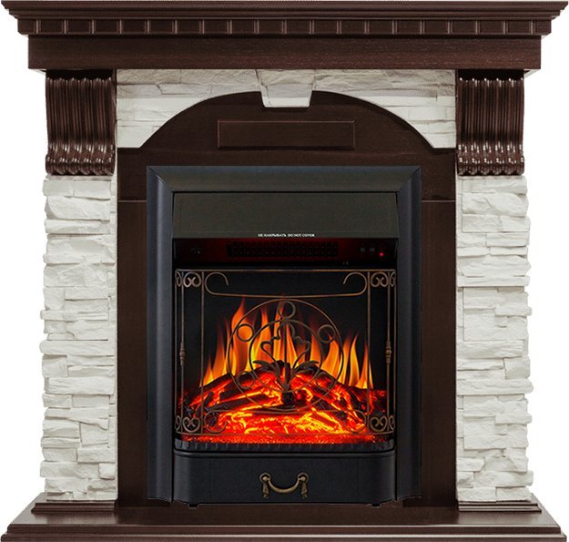 Каминокомплект Royal Flame Dublin угловой с очагом Majestic FX Black в ДНР
