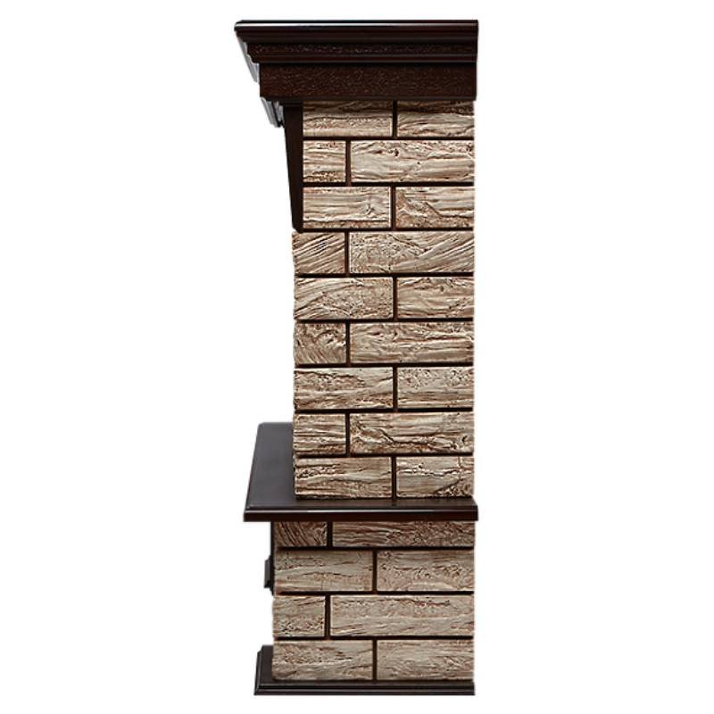 Каминокомплект Firelight Forte Wood 30 с очагом Electrolux EFP/P-3020LS камень коричневый/шпон темный дуб в ДНР