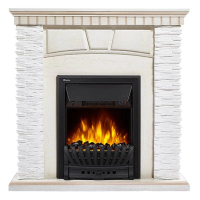 Каминокомплект Firelight Porto Classic с очагом Electrolux EFP/P-1020LS камень белый/шпон беленый дуб в ДНР