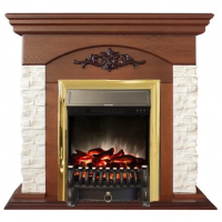 Каминокомплект RealFlame Neapolis NT с очагом Fobos Lux Brass S в ДНР