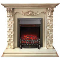 Каминокомплект RealFlame Patricia WT с очагом Fobos Lux Black S в ДНР