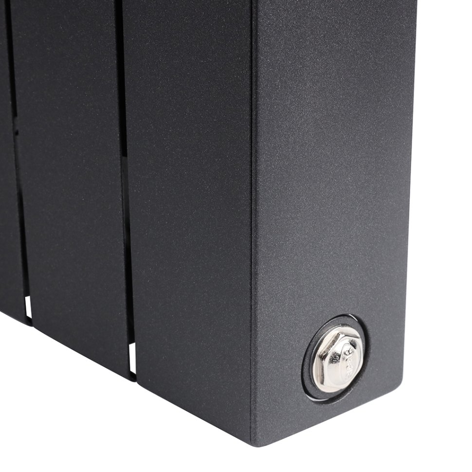 Биметаллический радиатор отопления Rifar Supremo Ventil SVR 500 8 секций нижнее правое подключение антрацит в ДНР