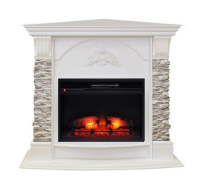 Каминокомплект RealFlame Athena Corner GR STD/EUG/24 WT с очагом Eridan 24 в ДНР