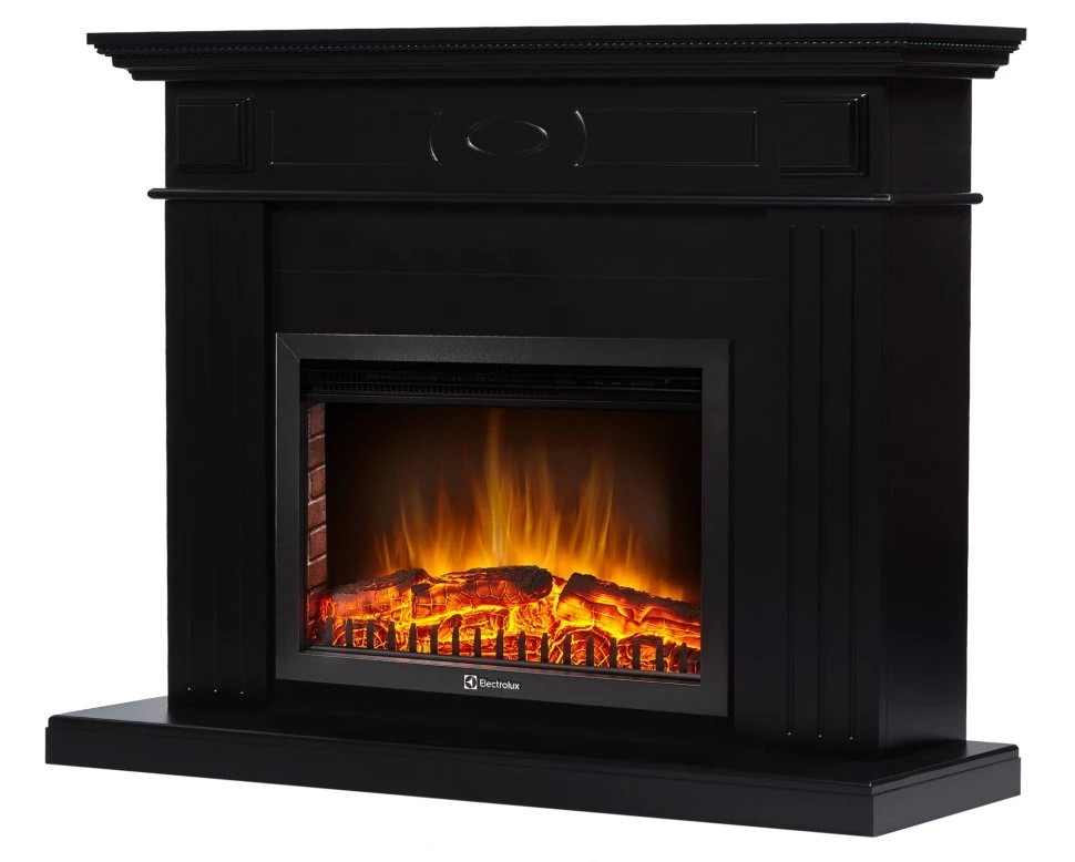 Каминокомплект Firelight Bianco 25 с очагом BFP/P-2520 черная эмаль в ДНР
