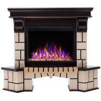 Электрокамин RealFlame Stone Coner AO античный дуб с очагом Saphir 25,5 Электрокамин RealFlame Stone Coner AO античный дуб с очагом Saphir 25,5