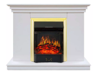 Каминокомплект Хорошие Камины Марс с очагом Royal Flame Majestic FX Brass белый в ДНР