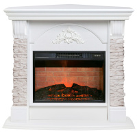 Электрокамин RealFlame Athena Corner GR белый с очагом Irvine 24 Электрокамин RealFlame Athena Corner GR белый с очагом Irvine 24