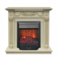 Каминокомплект RealFlame Dacota STD/EUG WT с очагом Majestic Lux Black S в ДНР