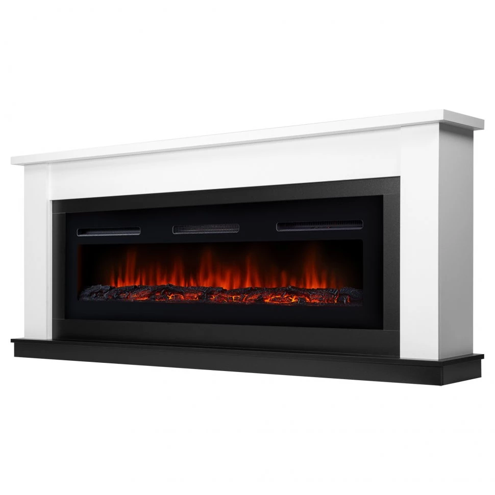 Каминокомплект Firelight Canto Long с очагом Electrolux Infinity EFP/P-1600ULS белый/черный в ДНР