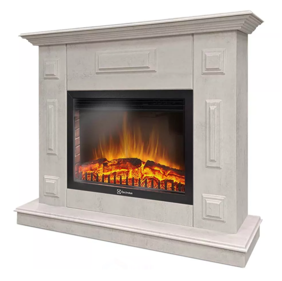 Каминокомплект Хорошие Камины Юпитер с очагом Electrolux EFP/P-2520LS мрамор в ДНР
