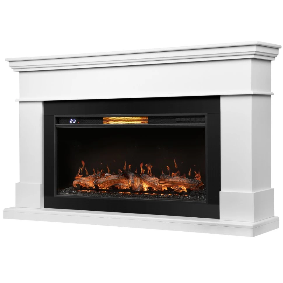 Каминокомплект Royal Thermo Aurora RTFP/P-AR40LS + портал Firelight California 40 белый в ДНР