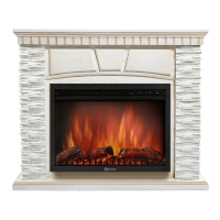 Каминокомплект Firelight Porto 25 с очагом Electrolux EFP/P-2520LS камень белый/шпон беленый дуб в ДНР